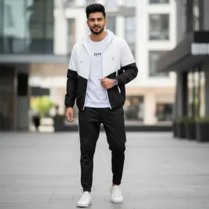 Men'S Summer Set Of 3 Combo (Windcheater+Half Tshirt+Joggers) - Windcheaters For Men | T-Shirts For Men | Joggers