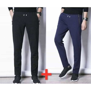 Men's Summer Strechable Plain Trouser . (Set Of 2 Piece) - Fashion | Trousers For Men | Men's Wear | Trousers |