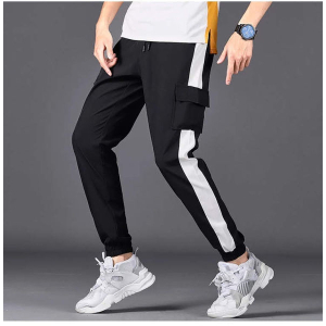 Men's Summer Stretchable Wrinkle Joggers .