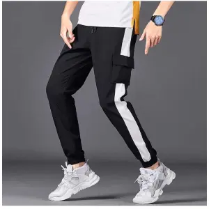 Men's Summer Stretchable Wrinkle Joggers .