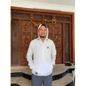 Men's Summer Stylish Single layer Full Printed Windcheater jacket.