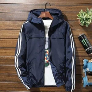 Men'S Summer Wrinkle Double Layered Windcheater Jacket - Fashion | Jackets For Men | Windcheaters For Men | Men'S Wear