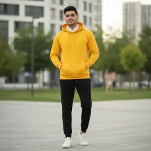Men's Winter Warm Cotton Fleece Plain Hoodies And Joggers .(Set of 2) - Fashion | Joggers For Men | Men's Wear | Joggers | Hoodies |