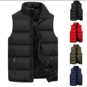 Men's Winter Warm Puffer Half Sleeve Jacket.