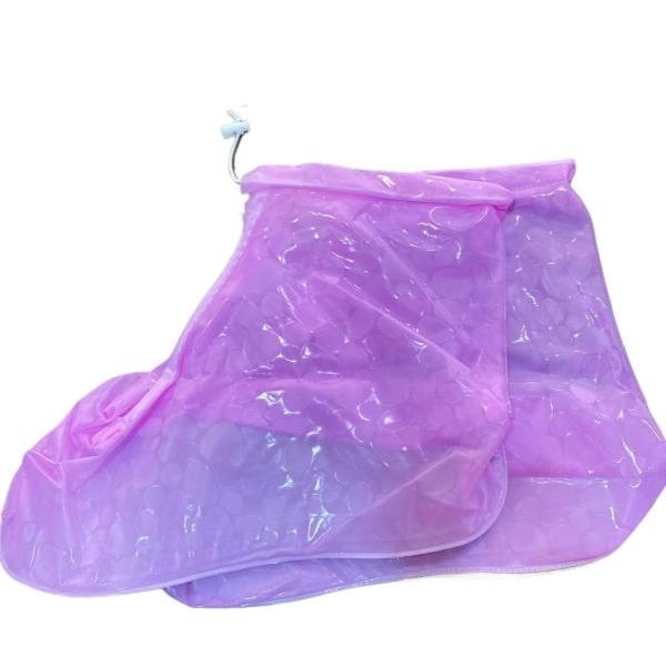 Men's Women & Childf high top waterproof rain boot cover motorcycle protective shoe cover with grip - Image 4