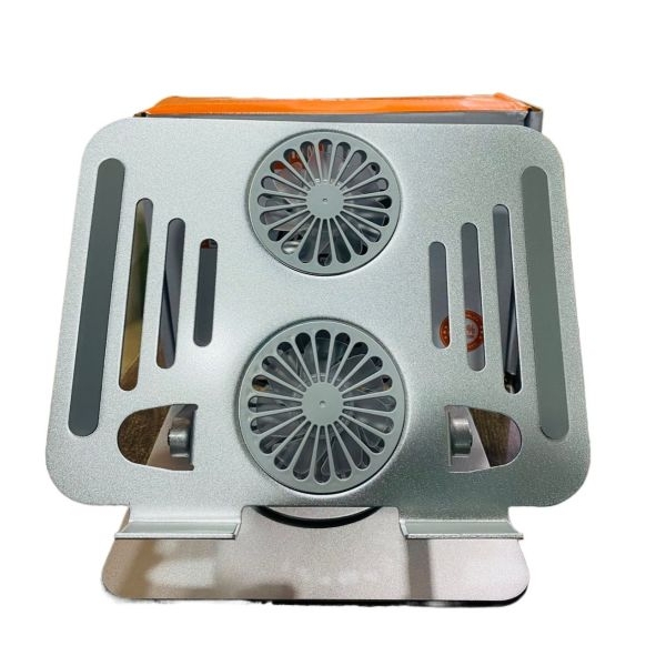 Metal / Aluminum Laptop Stand With Dual Fans - Image 3