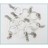 Metal Flat keyChain/KeyRing 100 pcs packet