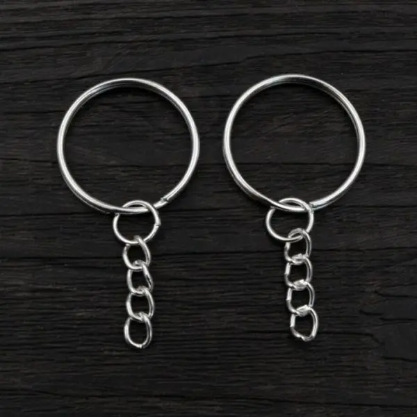 Metal Round key Chain/Key Ring 100 Pcs - Image 2