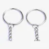 Metal Round key Chain/Key Ring 100 Pcs