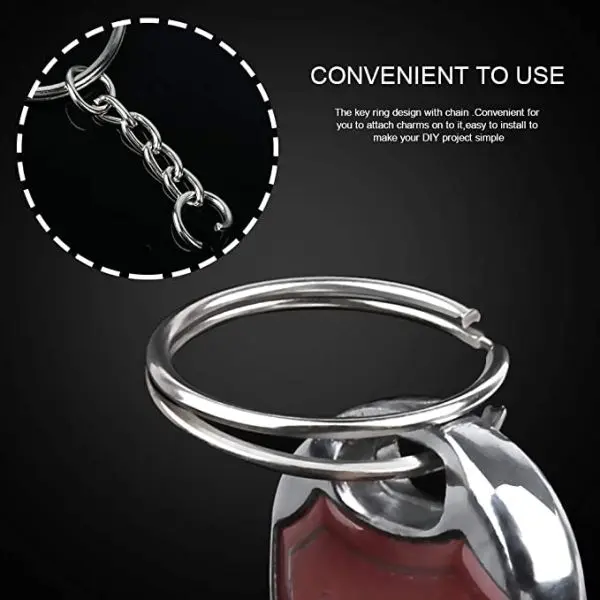 Metal Round key Chain/Key Ring 100 Pcs - Image 4