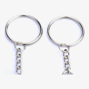 Metal Round key Chain/Key Ring 100 Pcs