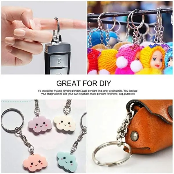 Metal Round key Chain/Key Ring 100 Pcs - Image 5