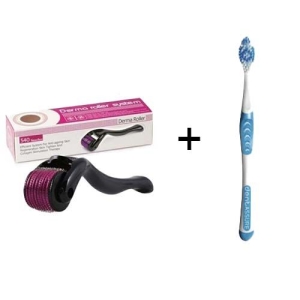 Micro Needle Derma Roller 0.5mm + Dent Assure Multifunctional ToothBrush