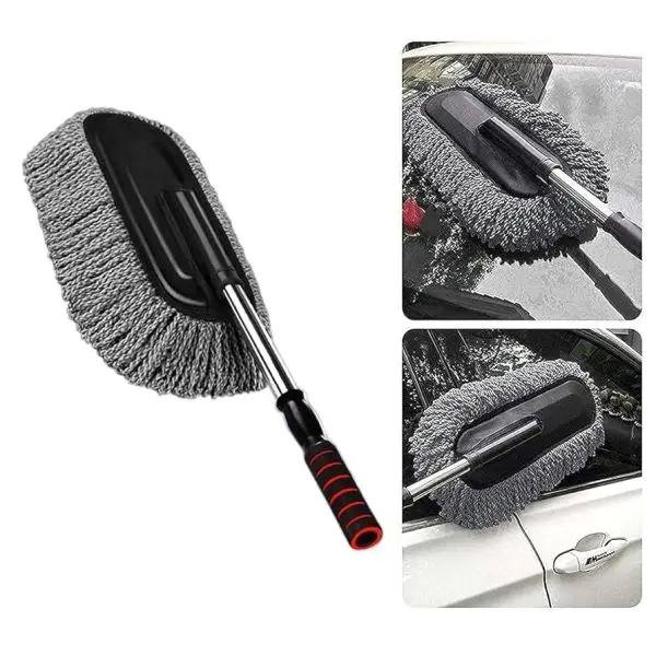 Microfiber Flexible Duster Car Wash | Car Cleaning Accessories | Microfiber | Brushes | Dry / Wet Home, Kitchen, Office Cleaning Brush with Expandable Handle - Image 2