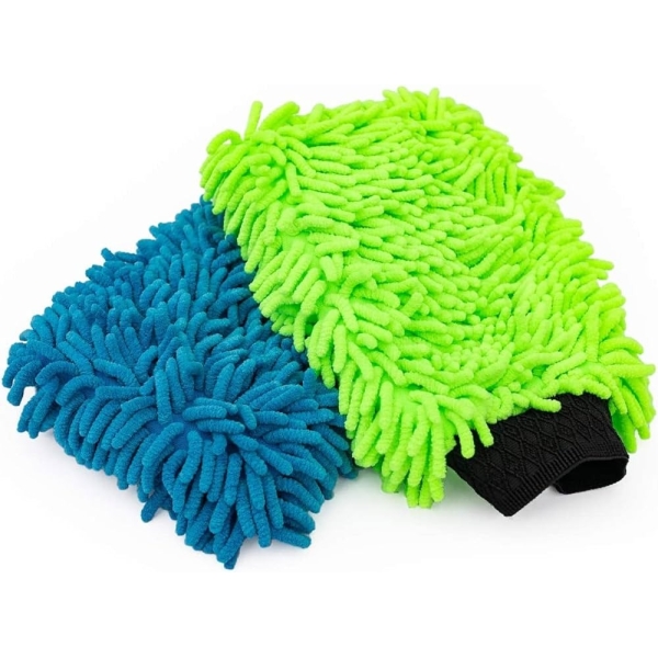 Microfiber House Cleaning and Car Wash Mitts (Pack of 3) - Image 3