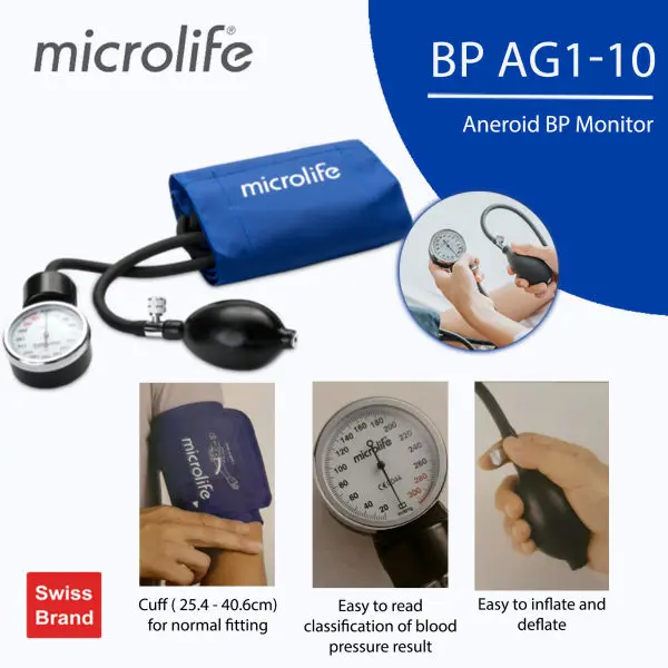 MICROLIFE Bp Machine Aneroid Blood Pressure Monitor With Stethoscope - Image 3
