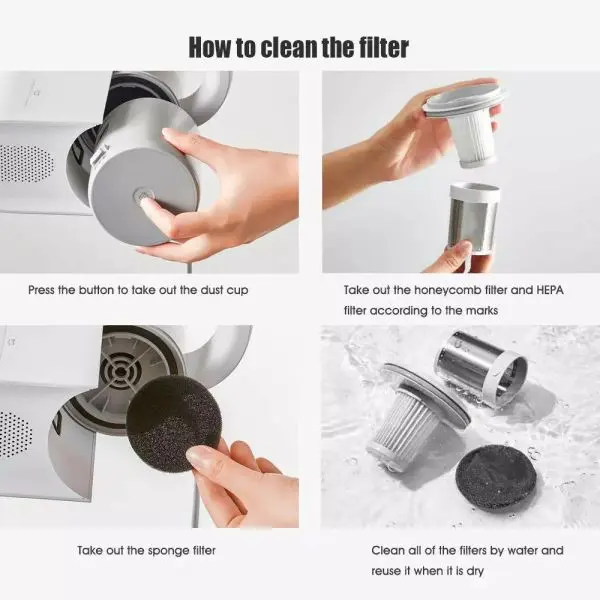 Mijia Handheld AntiDust Mite Vacuum Cleaner - Image 4