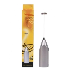 Milk Frother Handheld Foam Maker Battery Operated Electric Drink Mixer Mini Coffee Whisk