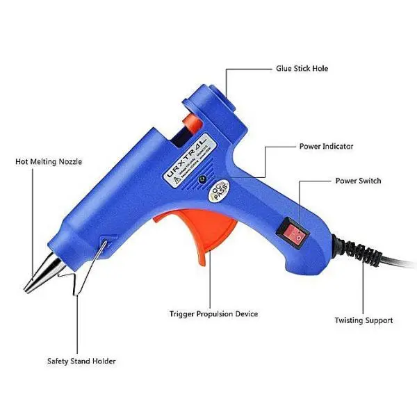 Mini Hot Glue Gun With 40 Pieces Melt Glue Sticks By Mitrata - Image 3