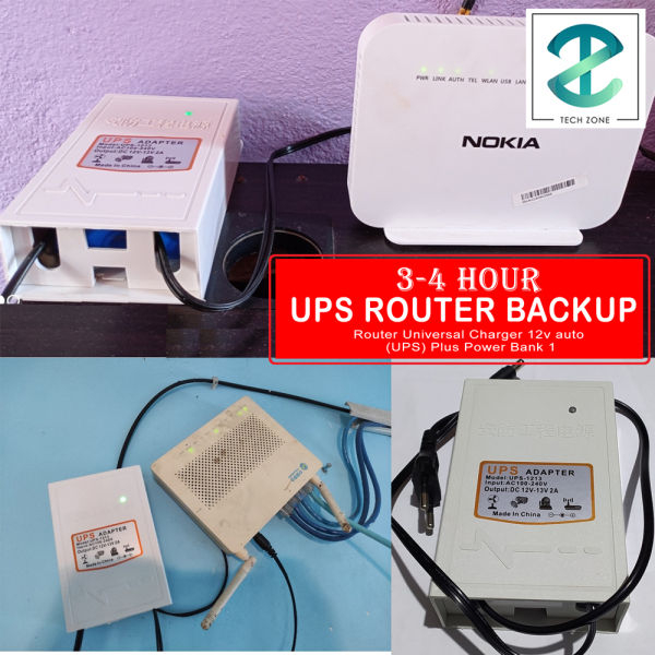 Mini Power Battery Backup 12V-13V 2A Uninterruptible Wall-mounted Power Supply for WiFi Router Security Cameras For 3-4 Hours - Image 3