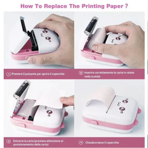 Mini Printer With Portable Pocket Printer Wireless Bluetooth - Image 3
