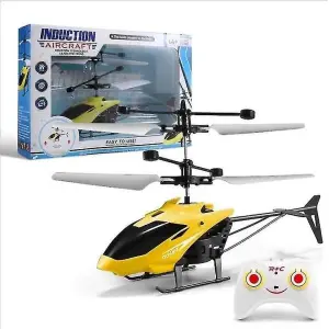 Mini RC Infrared Induction Helicopter Aircraft Flashing Light Toys