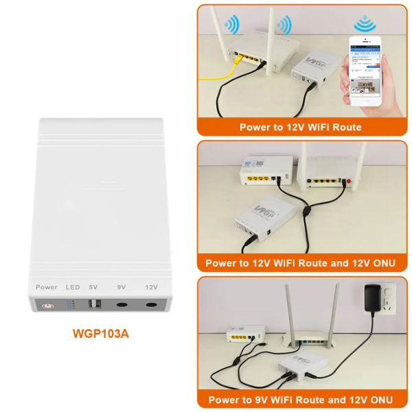Mini Router PowerBank | 10400mAh | Up to 12 Hours Backup | Multi-Voltage Output - Image 4
