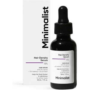 Minimalist 18% Hair Density Serum for Thickening Hair and Reducing Hairfall | 30 ml by Genuine Collection