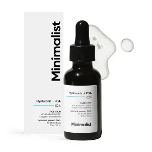 Minimalist 2% Hyaluronic Acid + PGA Serum for Intense Hydration, Glowing Skin & Fine Lines | Daily Hydrating Face Serum For Women & Men with Dry, Normal & Oily Skin | 30 ml