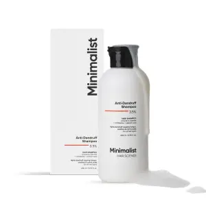 Minimalist Anti-Dandruff Shampoo | Clarifying Shampoo with Salicylic Acid, Climbazole & Piroctone Olamine | Remove Flakes, Soothes Itchy Scalp & Reduces Dandruff | Sulphate-Free | Fragrance-Free | Suitable for All Hair Types | For Women & Men | 200 ml