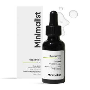 Minimalist Oil Control & Anti-Acne 10% Niacinamide Face Serum with Zinc | Skin Clarifying,Blemishes Removing & Pore Care for All Skin Types 30ml