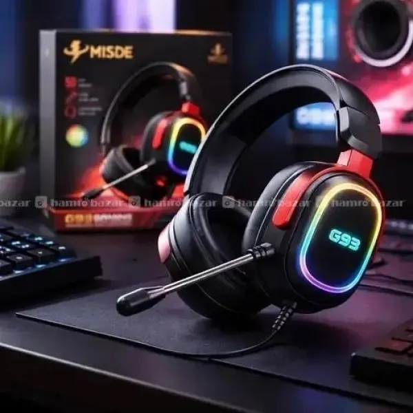 Misde G93 USB Over Ear Gaming Headphone - Image 4