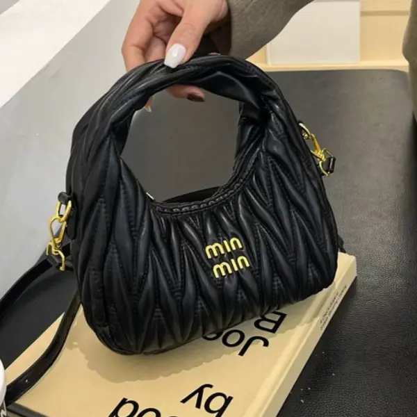 Miu Miu Wander Matelassé Soft Sheepskin Hobo Bag - Image 2