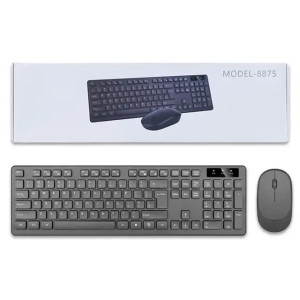 Model-8875 Wireless Keyboard And Mouse Black