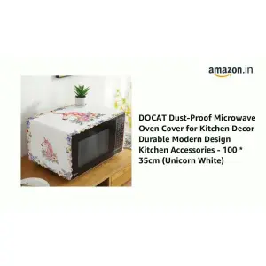 Modern Style Linen Cover Microwave Oven Dust Proof Cover