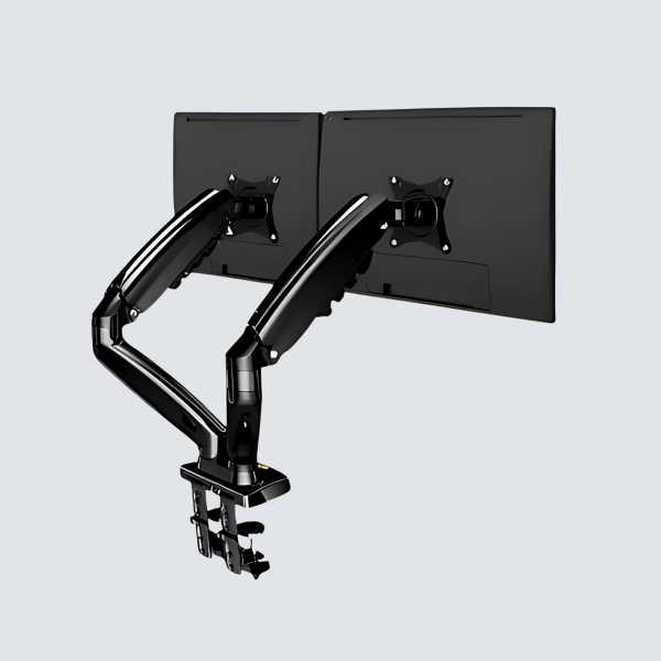Monitor Stand Desktop Mount Double Monitor Arm 360 Degree Motion Heavy Duty - Image 3