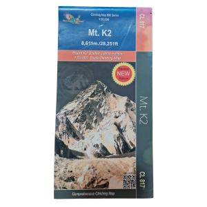 Mount K2 Comprehensive Climbing Map (CL817)