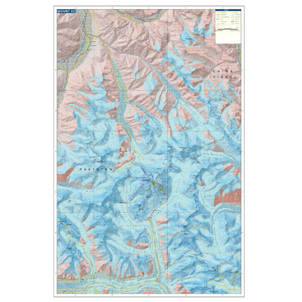 Mount K2 Comprehensive Climbing Map (CL817) - Image 3