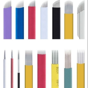 MQ Professional Derma Needles Semi Permanent Makeup Needles for Eyebrow Lips PMU Microblading Permanent Makeup Tattoo Needles