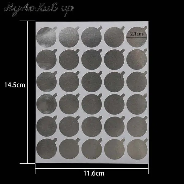 MQ Professional Eyelash Extension Glue Holder Foil Palette Patches Sticker Packet - Image 5