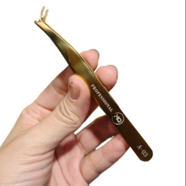 MQ PROFESSIONAL Eyelash Extension Tweezers Plucker 2pcs Set For Lashes & Eyebrows Lash Tweezer Beauty Salon Tool - Image 2