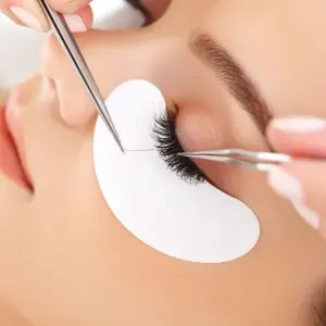 MQ PROFESSIONAL Eyelash Extension Tweezers Plucker 2pcs Set For Lashes & Eyebrows Lash Tweezer Beauty Salon Tool