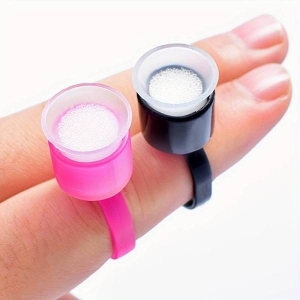 MQ Professional Eyelash Glue Holder & Tattoo Ink Ring Cups Packet