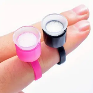 MQ Professional Eyelash Glue Holder & Tattoo Ink Ring Cups Packet