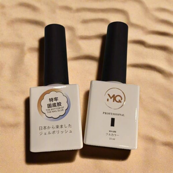 MQ Professional Nail Top Coat Nail Base Coat Nail Adhesive UV Light Curing Gel Manicure Pedicure Tool Nail Polish Nail Gel Polish Nail Extension Tool Beauty Nail Salon Accessories 15ml - Image 4