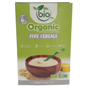 Mr. bio Organic Instant Baby Cereals (Five Cereals) (200g)