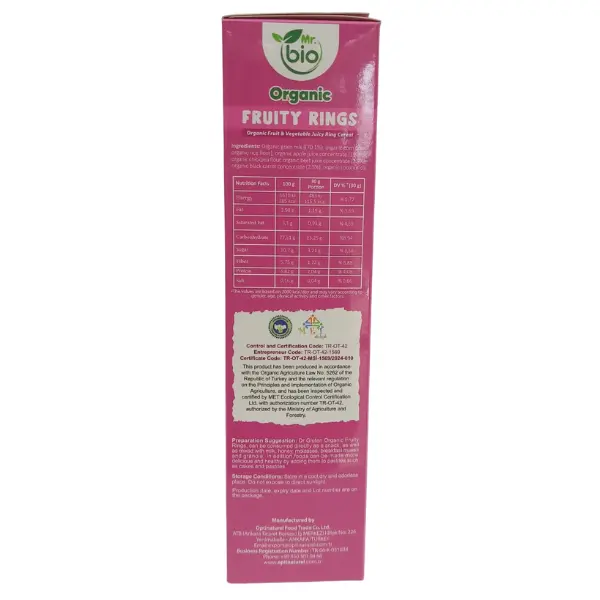 Mr. bio Organic Fruity Rings (225g) - Image 2