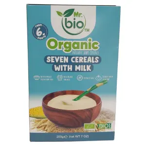 Mr. bio Organic Instant Baby Cereals (Seven Cereals with Milk) (200g)