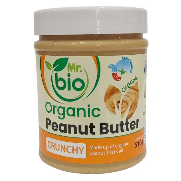 Mr. bio Organic Peanut Butter (Crunchy) (510g)