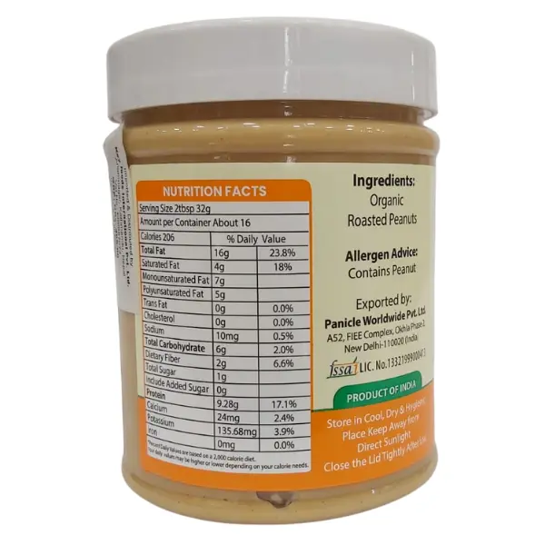 Mr. bio Organic Peanut Butter (Crunchy) (510g) - Image 2